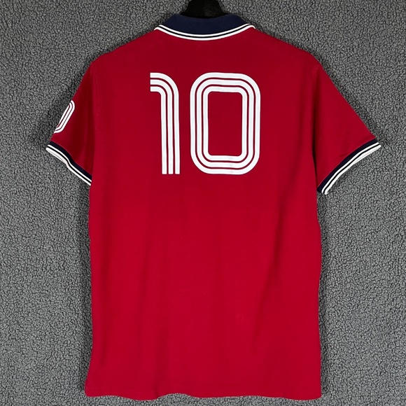 Polo Ralph Lauren Custom Slim World Cup Espana Spain Crest Pony Polo Shirt Men M - Picture 4 of 7